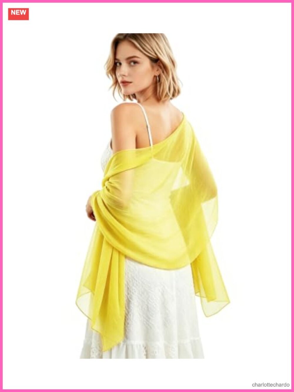 Chiffon Shawl Wrap Lightweight Sheer Scarf for Wedding Evening Party